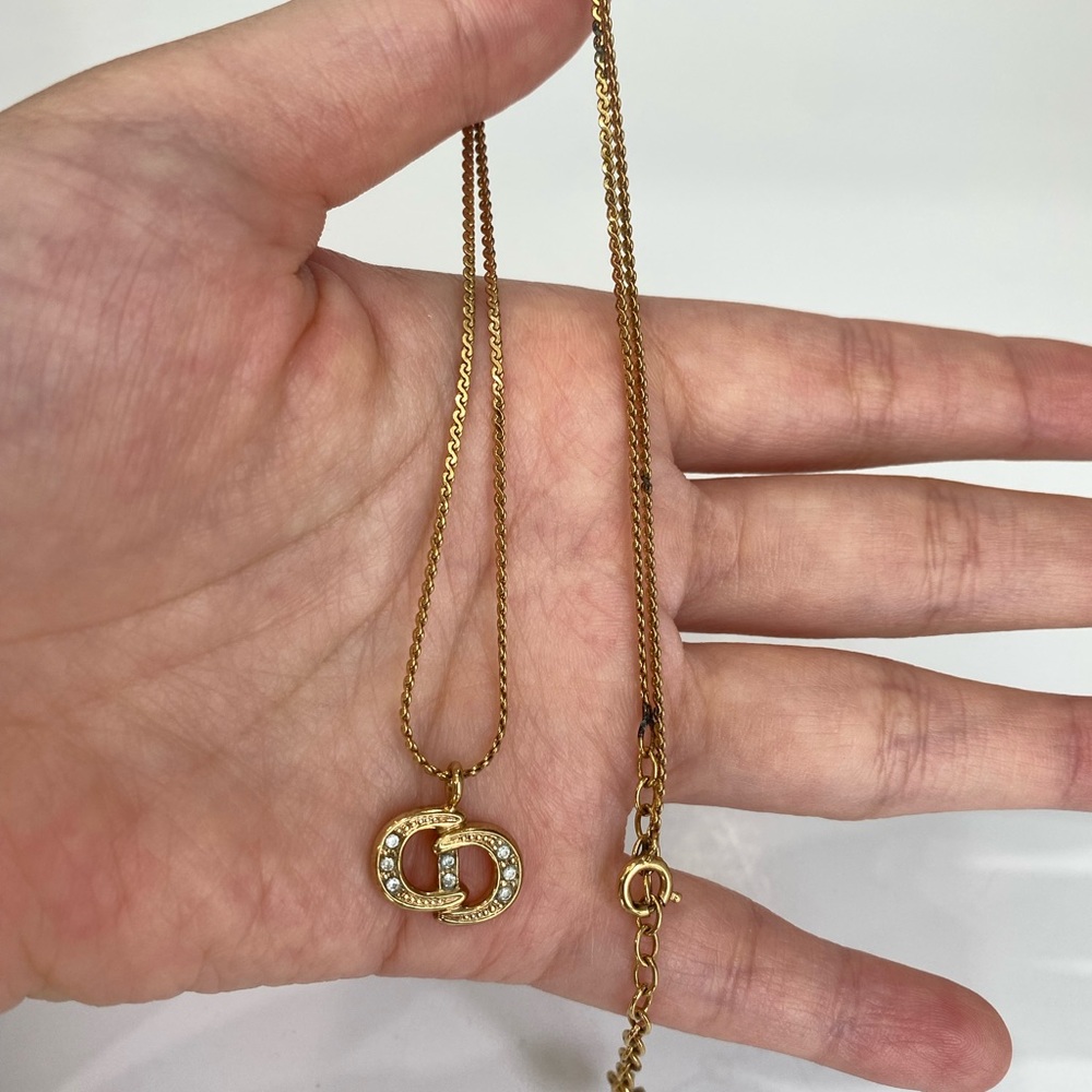 Authentic vintage Dior “CD” logo necklace - Picture 8 of 8